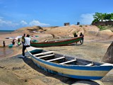 Typical fishing boats, Malawi lake