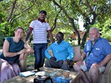 Meeting at Pottery lodge with local community member