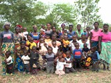 Group photo with participating families