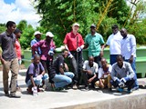 Team Malawi and Team Germany happy to see the tanks in a good condition on the slab...