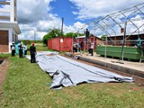 Preparation of the tent cover