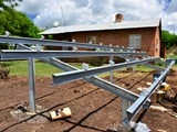 Constructing the tray for the solar panels